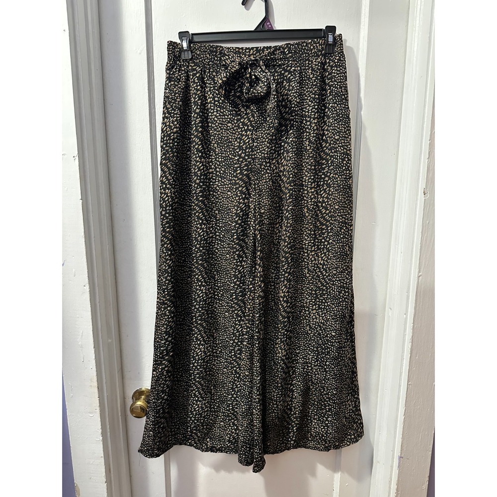 Listicle Black Leopard Print Pants in L